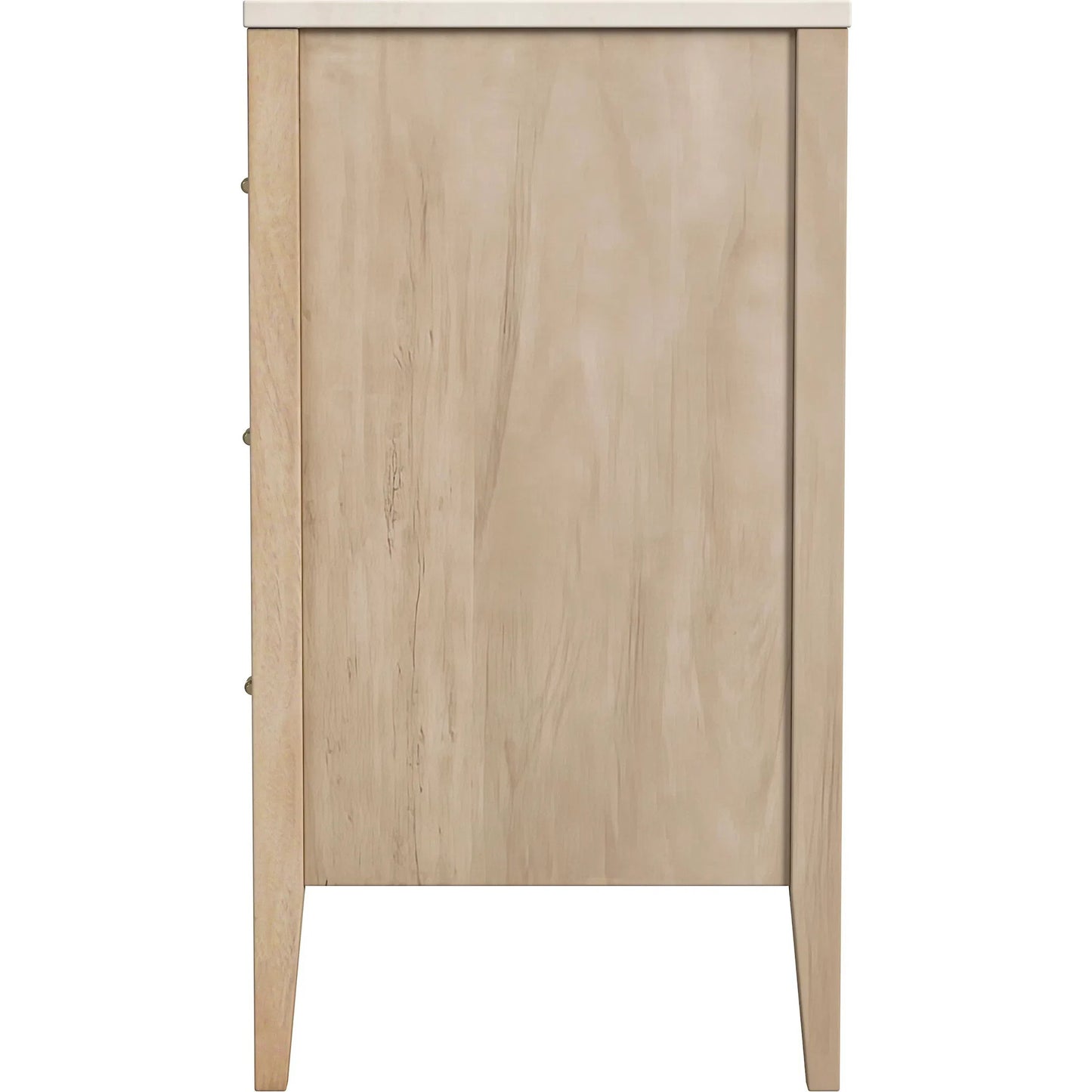 003 SI-2472663 | Additional Silo | Averly Drawer Chest by Butler Specialty Company in light brown, light beige marble. Made from java wood, gamelina veneer, mdf, marble in a transitional style.