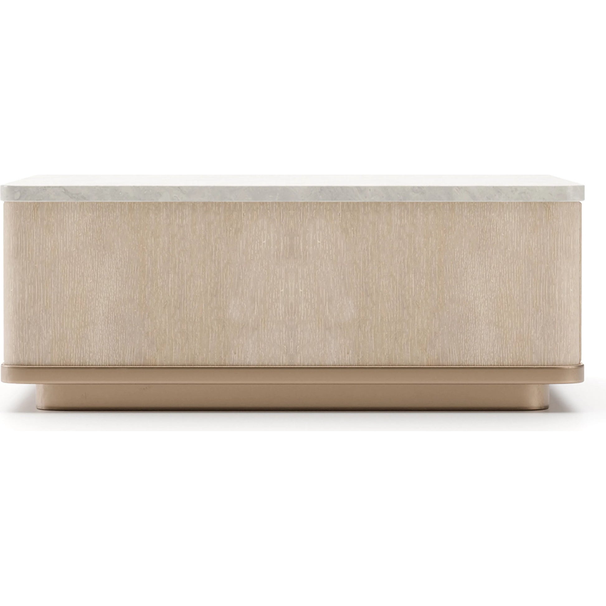 Rhythm Square Cocktail Table by Caracole in oak and sun drenched oak. Made from stone in a transitional style.