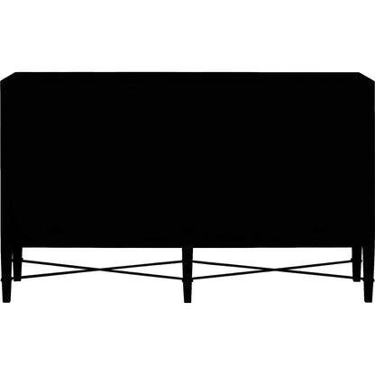 Verona Chanterelle Sideboard by Currey and Company in chanterelle, coffee, champagne. Made from mahogany, brass, iron in a modern style.