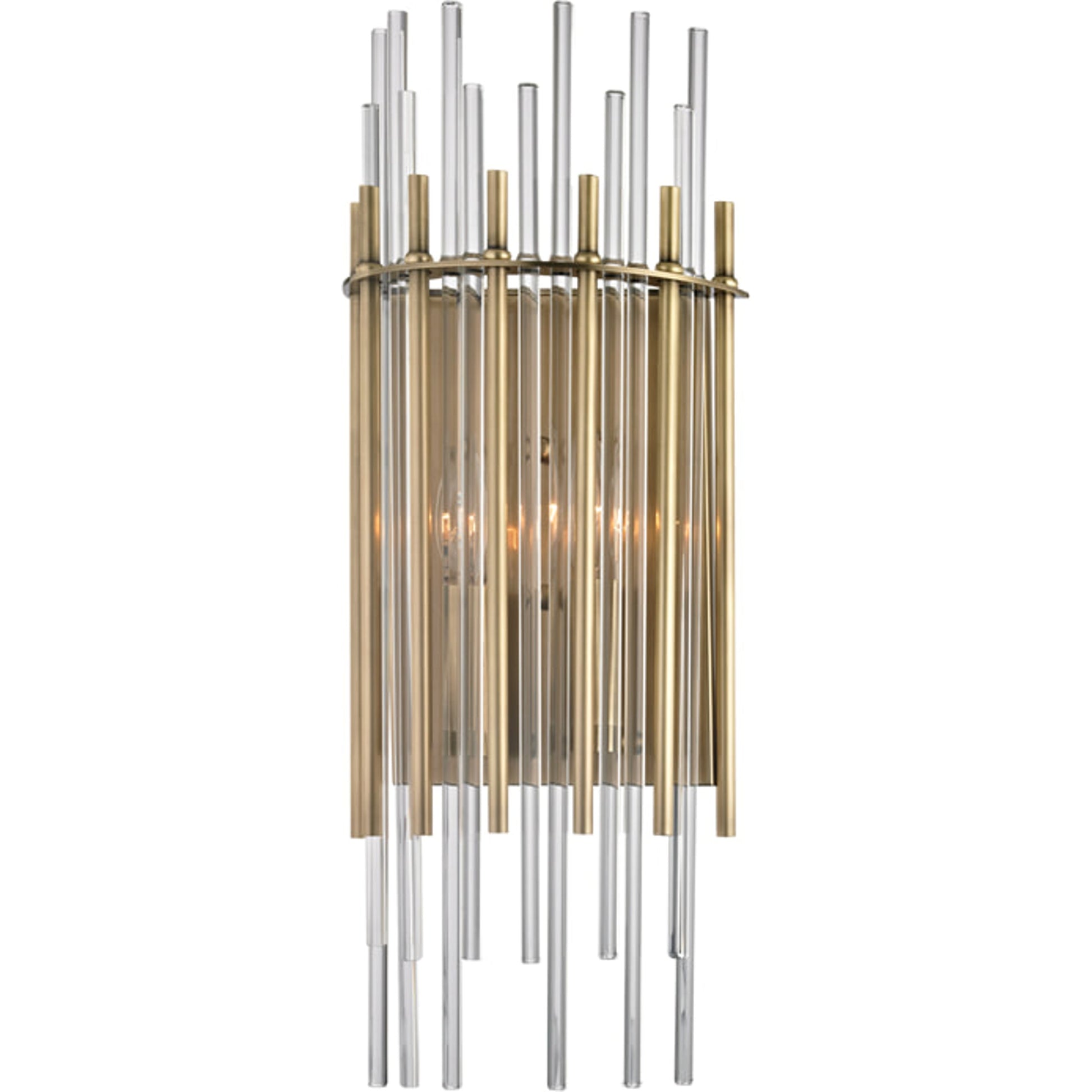 Wallis Wall Sconce by Hudson Valley. Made from steel in a transitional style.