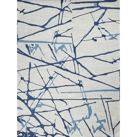 Mystic 6305 Rug by Exquisite Rugs in navy. Made from new zealand wool in a unique style.
