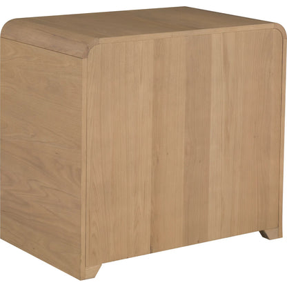 Libby Langdon 2 Drawer Brentwood Nightstand by Fairfield Chair in tan and wheaton. Made from red oak solids, veneers in a unique style.