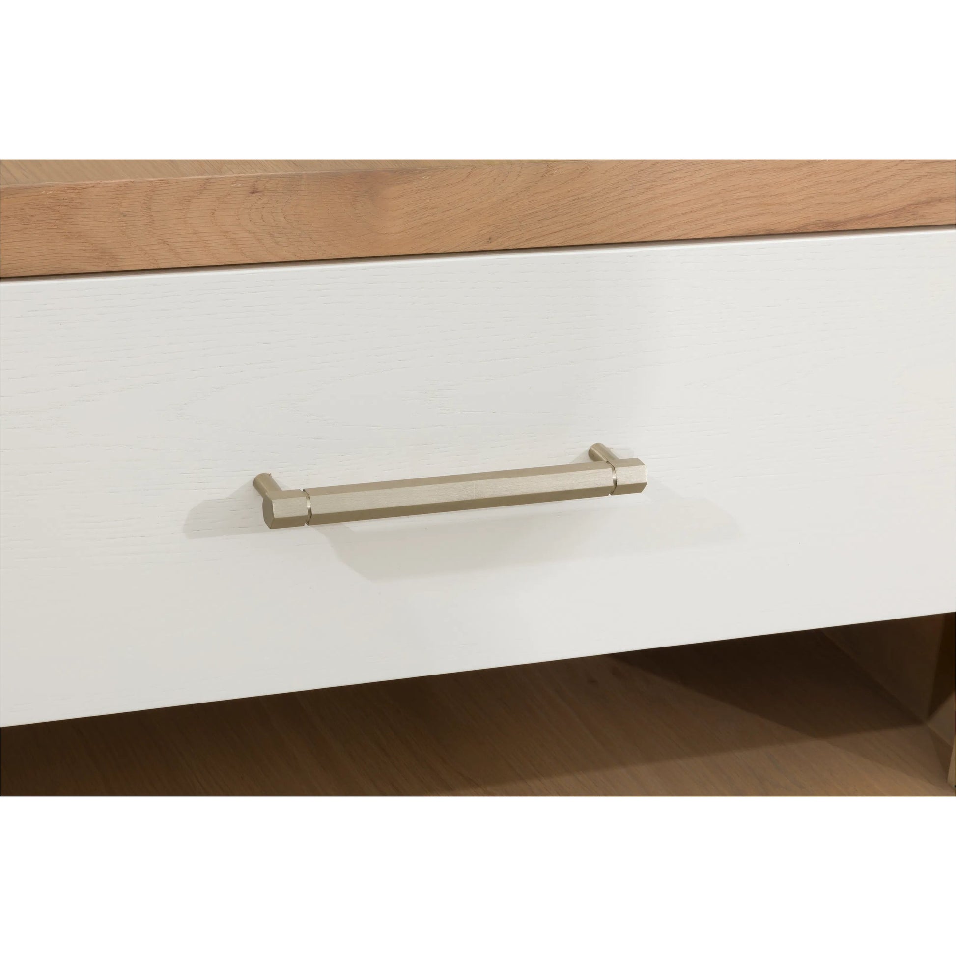 Libby Langdon 2 Drawer Brentwood Nightstand by Fairfield Chair in tan and wheaton. Made from red oak solids, veneers in a unique style.