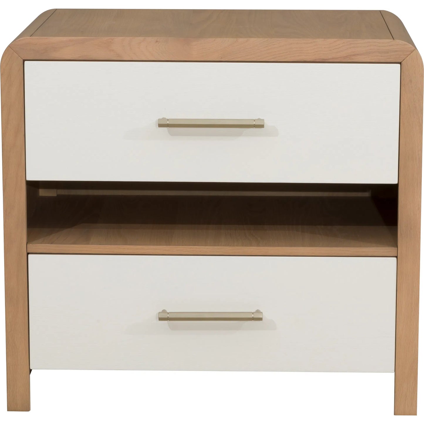 003 SI-2635726 | Additional Silo | Libby Langdon 2 Drawer Brentwood Nightstand by Fairfield Chair in tan and wheaton. Made from red oak solids, veneers in a unique style.