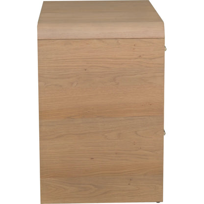 Libby Langdon 2 Drawer Brentwood Nightstand by Fairfield Chair in tan and wheaton. Made from red oak solids, veneers in a unique style.