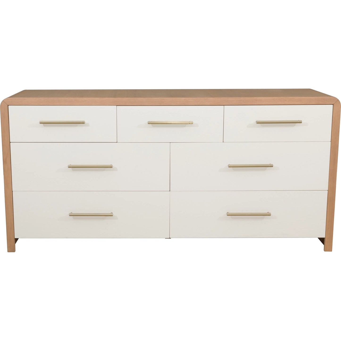 003 SI-2635727 | Additional Silo | Libby Langdon Brentwood 7-Drawer Dresser by Fairfield Chair in tan and wheaton. Made from red oak solids, veneers in a unique style.