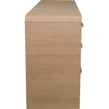 Libby Langdon Brentwood 7-Drawer Dresser by Fairfield Chair in tan and wheaton. Made from red oak solids, veneers in a unique style.