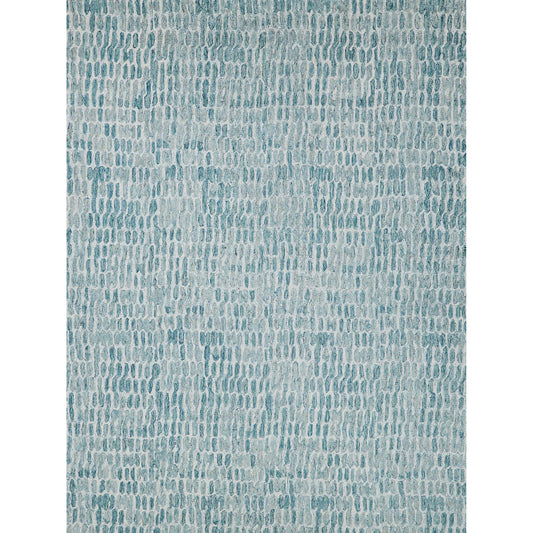 Ink Blot 6308 Rug by Exquisite Rugs in turquoise. Made from new zealand wool in a unique style.