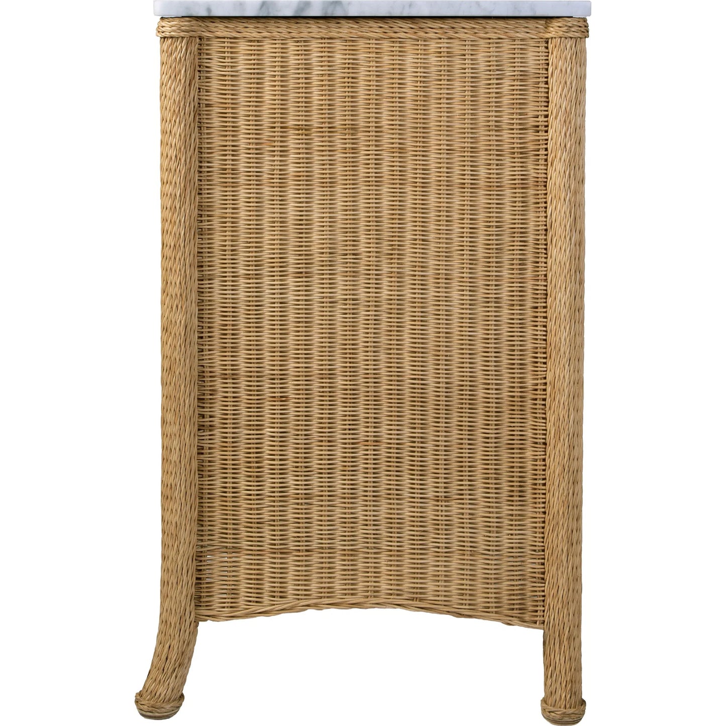 005 SI-2544447 | Additional Silo | McLean Bathroom Vanity by Butler Specialty Company in natural and natural rattan. Made from plywood, acacia wood, mdf, carrara marble, rattan in a unique style.