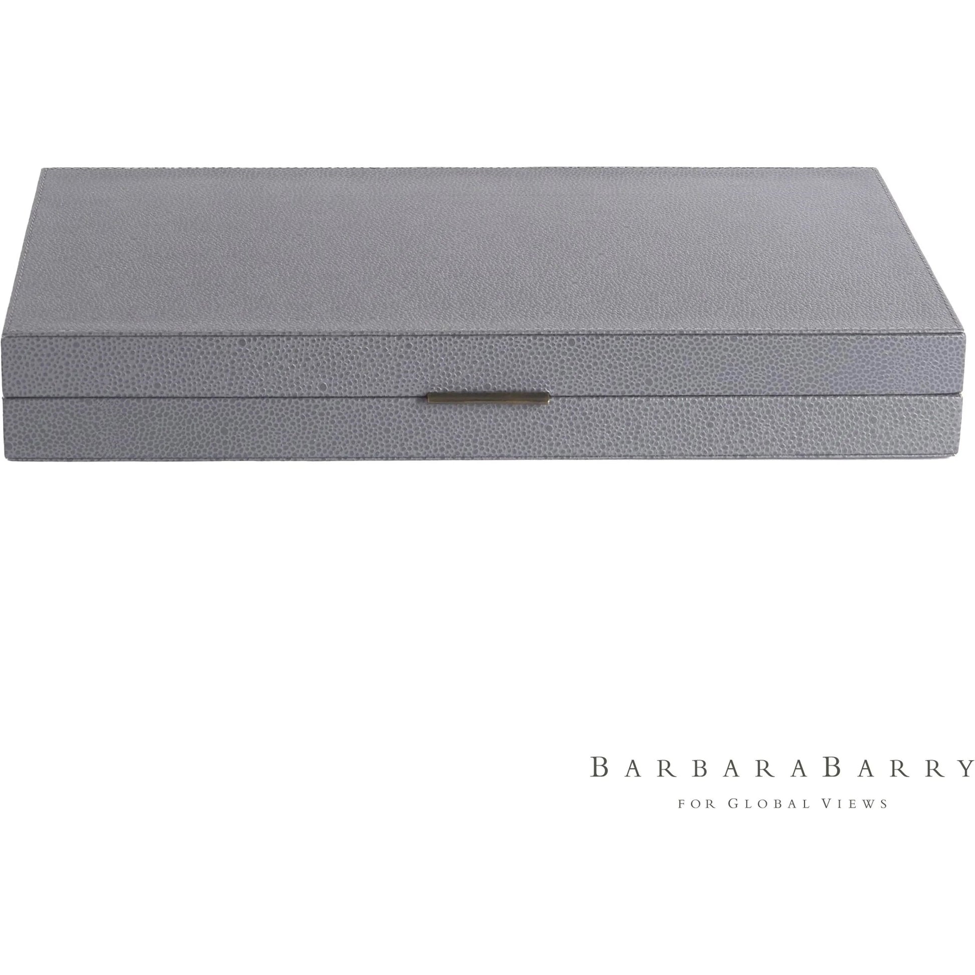 Alpen Box by Global Views. Made from mdf, leather, polyester suede in a transitional style.