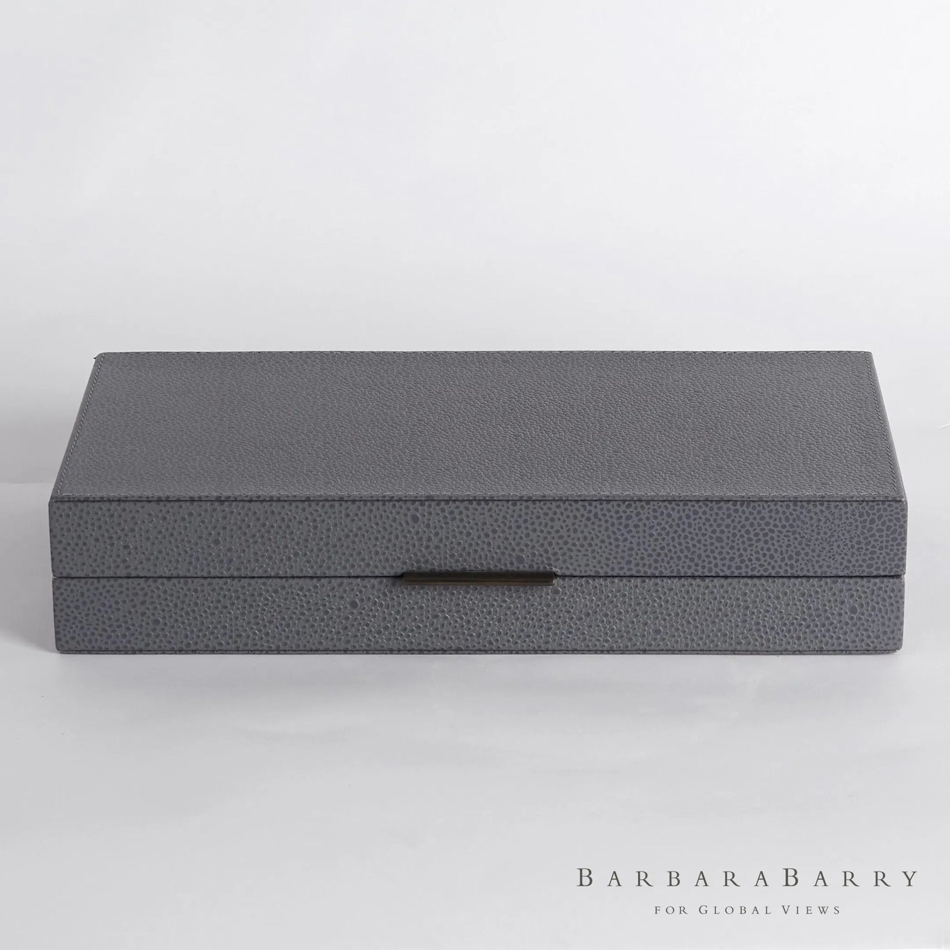 Alpen Box by Global Views. Made from mdf, leather, polyester suede in a transitional style.