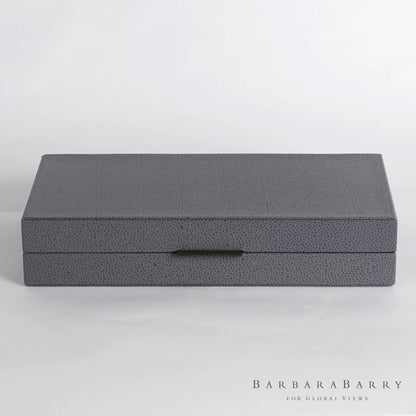 Alpen Box by Global Views. Made from mdf, leather, polyester suede in a transitional style.