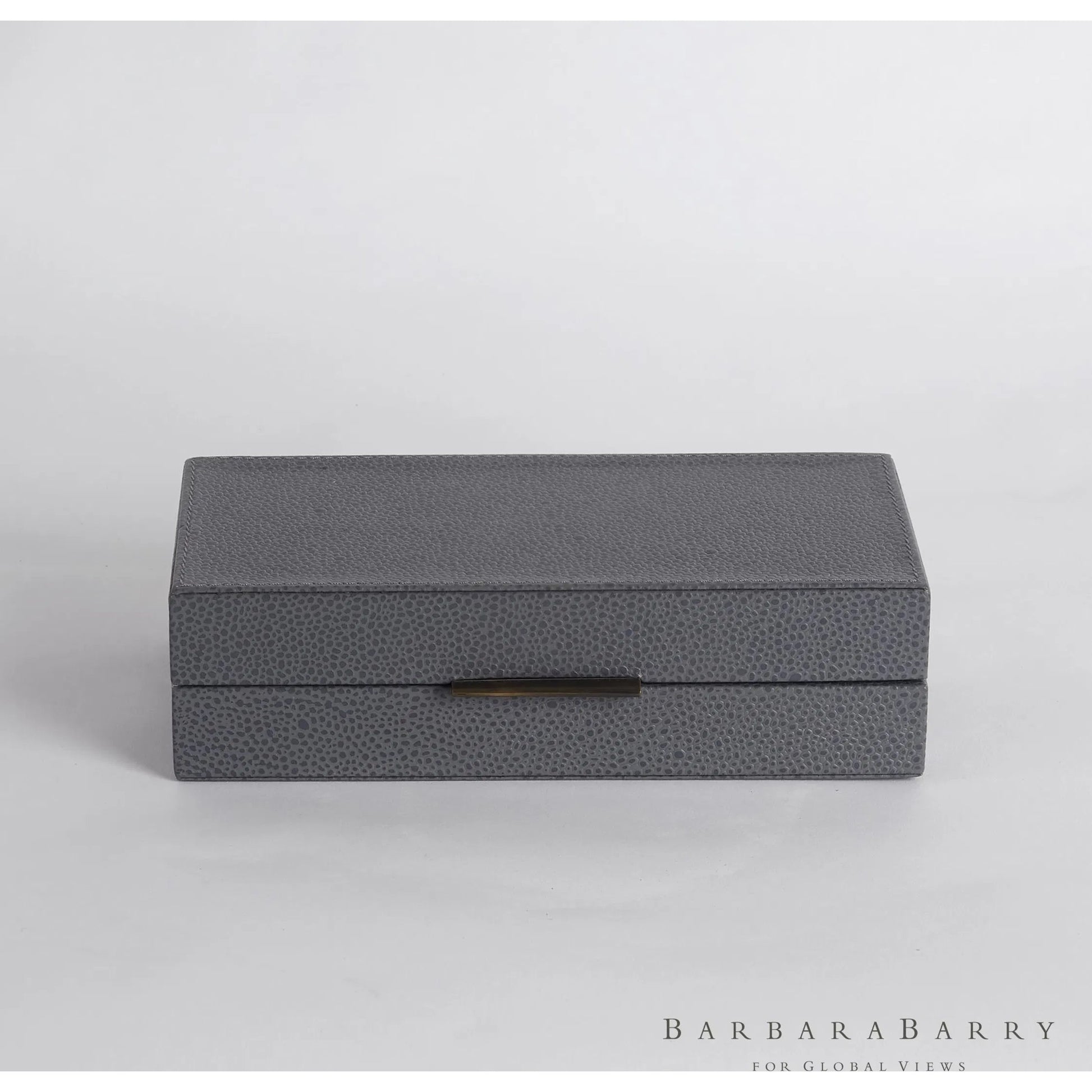 Alpen Box by Global Views. Made from mdf, leather, polyester suede in a transitional style.