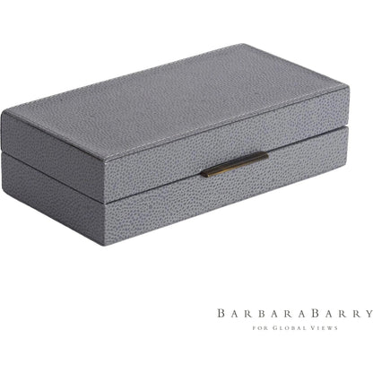 Alpen Box by Global Views. Made from mdf, leather, polyester suede in a transitional style.