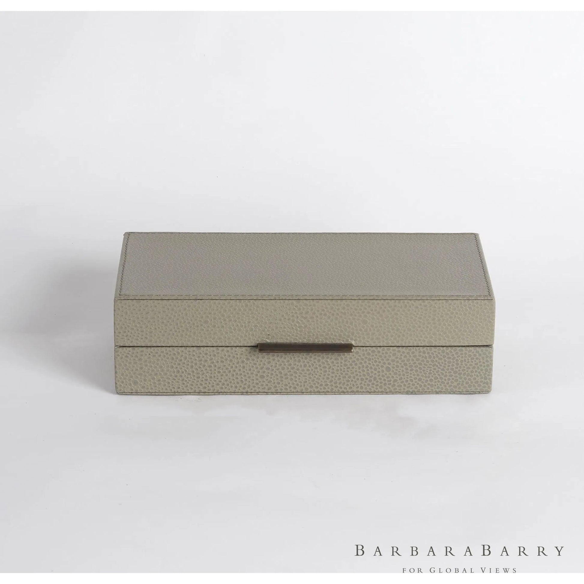 Alpen Box by Global Views. Made from mdf, leather, polyester suede in a transitional style.