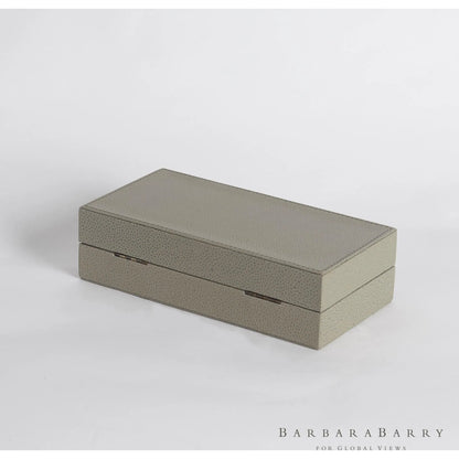 Alpen Box by Global Views. Made from mdf, leather, polyester suede in a transitional style.