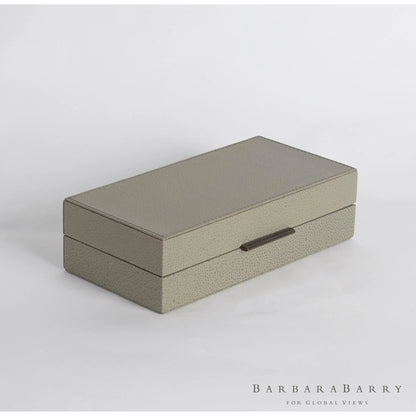 Alpen Box by Global Views. Made from mdf, leather, polyester suede in a transitional style.