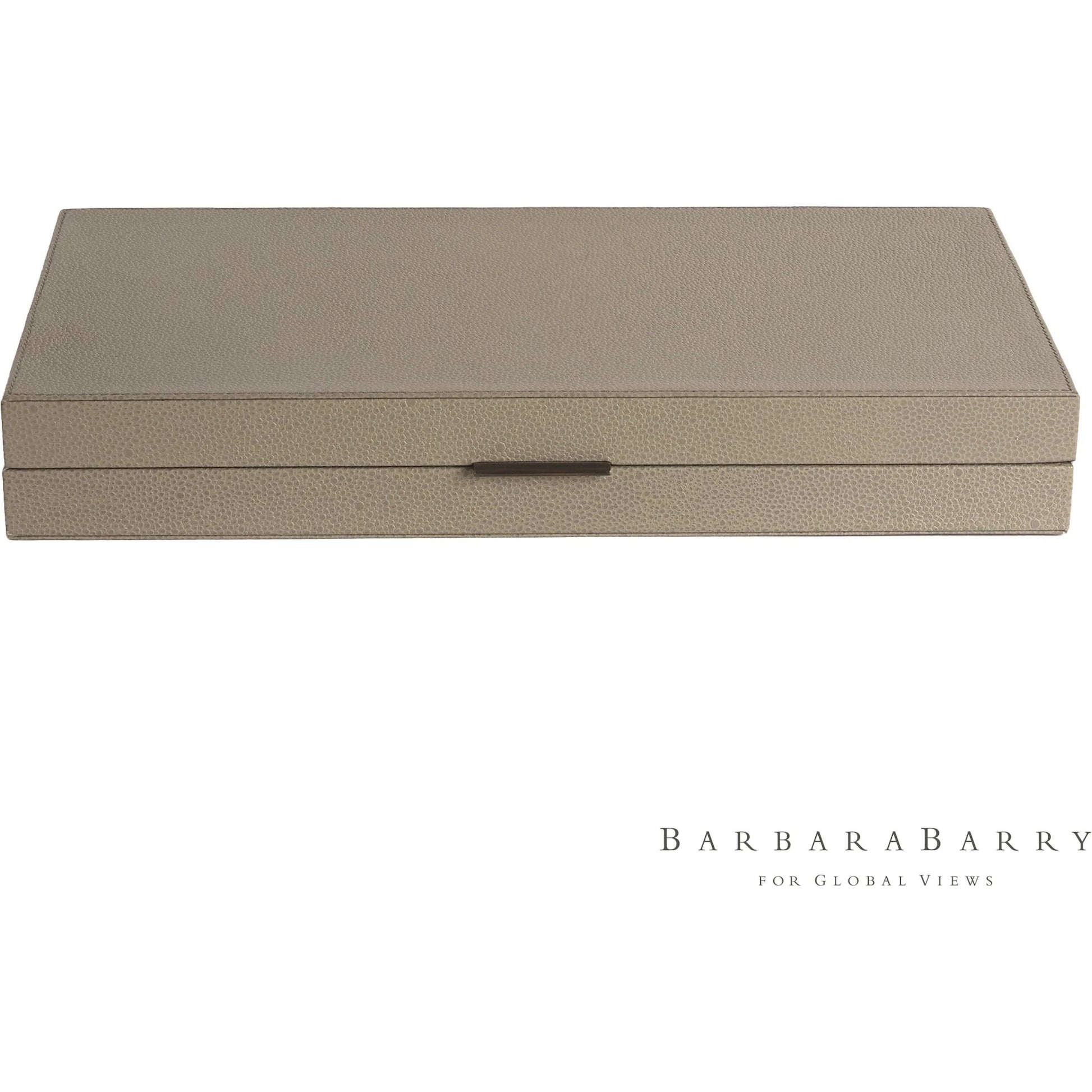 Alpen Box by Global Views. Made from mdf, leather, polyester suede in a transitional style.