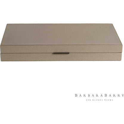 Alpen Box by Global Views. Made from mdf, leather, polyester suede in a transitional style.