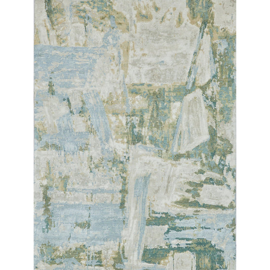 001 SI-2101874,SI-2101875,SI-2293885 | Additional Silo | Luxury Laureno 6314 Rug by Exquisite Rugs in ivory, green. Made from bamboo silk in a unique style.