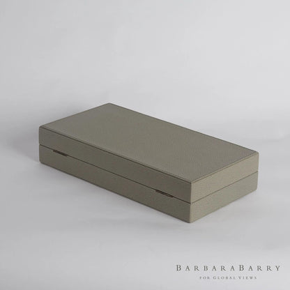 Alpen Box by Global Views. Made from mdf, leather, polyester suede in a transitional style.