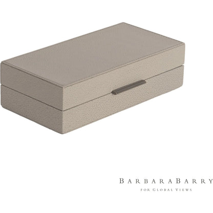 Alpen Box by Global Views. Made from mdf, leather, polyester suede in a transitional style.
