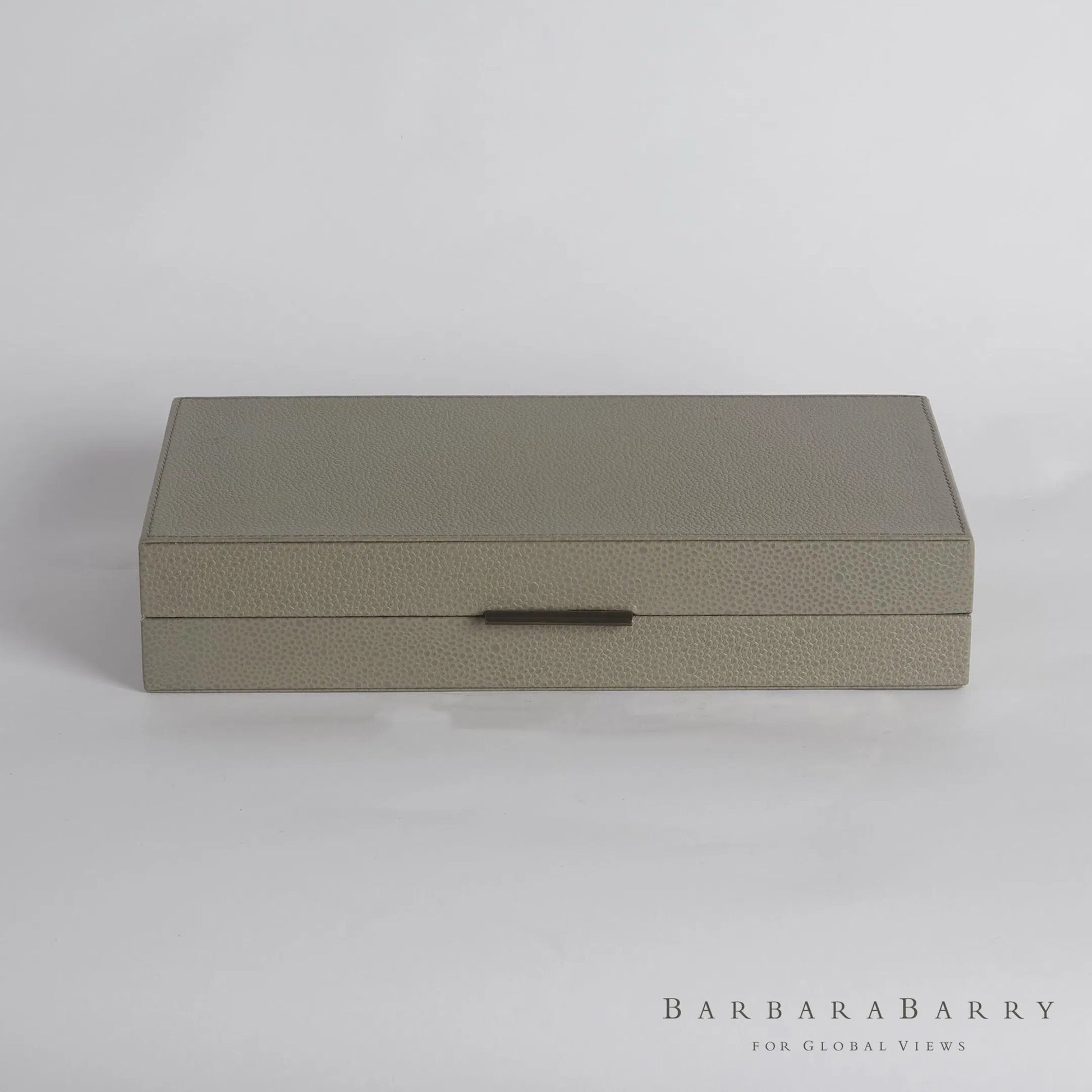 Alpen Box by Global Views. Made from mdf, leather, polyester suede in a transitional style.