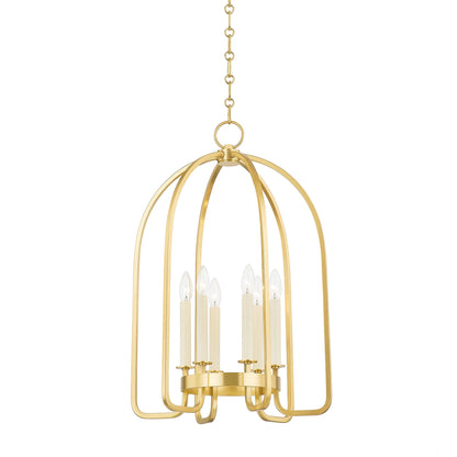 Oakville 6 Light Lantern by Hudson Valley. Made from steel in a modern style.