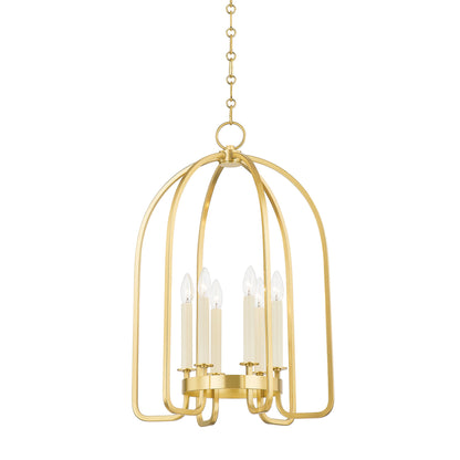 Oakville 6 Light Lantern by Hudson Valley. Made from steel in a modern style.