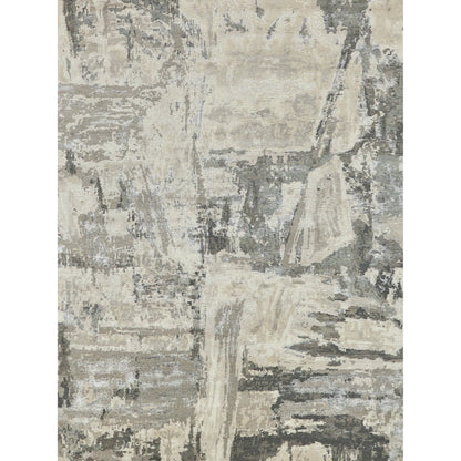 Luxury Laureno 6318 Rug by Exquisite Rugs in ivory, gray. Made from bamboo silk in a unique style.