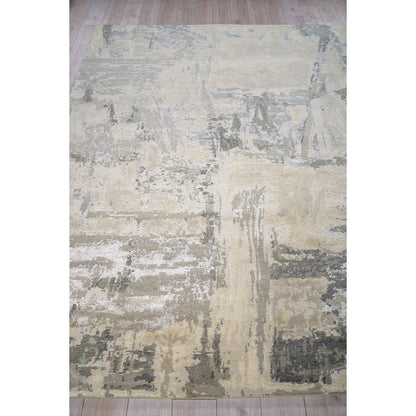 Luxury Laureno 6318 Rug by Exquisite Rugs in ivory, gray. Made from bamboo silk in a unique style.