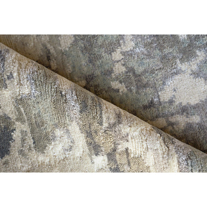 Luxury Laureno 6318 Rug by Exquisite Rugs in ivory, gray. Made from bamboo silk in a unique style.