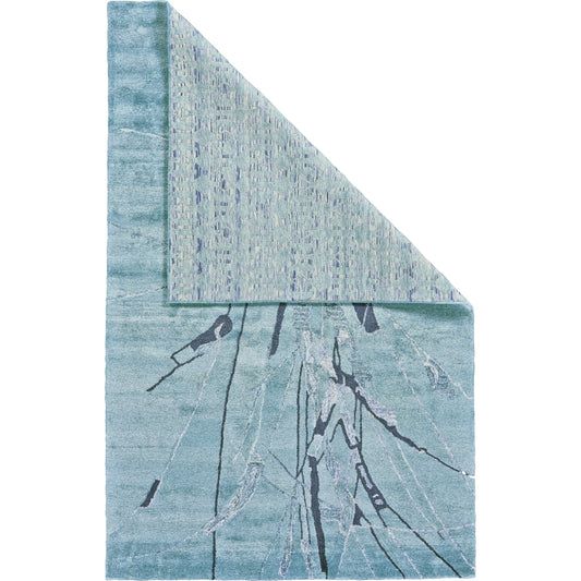 Cosmo Transitional Rug - 8623F by Feizy in blue, green, gray. Made from viscose in a unique style.