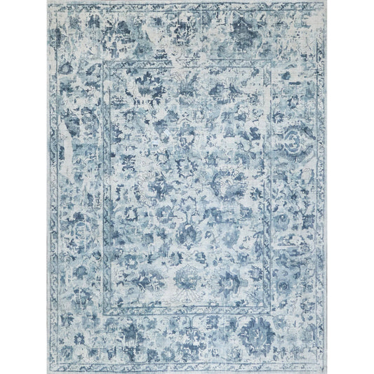 Dorchester 6320 Rug by Exquisite Rugs in navy, blue. Made from wool, bamboo silk in a unique style.