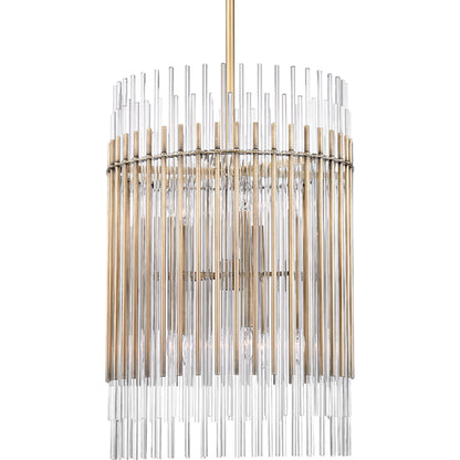 Wallis Pendant by Hudson Valley. Made from steel in a transitional style.