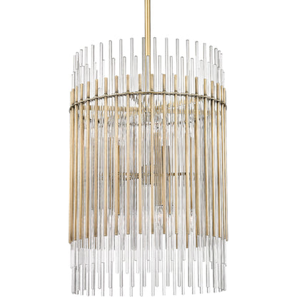 Wallis Pendant by Hudson Valley. Made from steel in a transitional style.