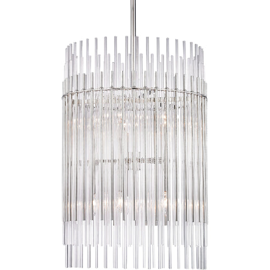 Wallis Pendant by Hudson Valley. Made from steel in a transitional style.