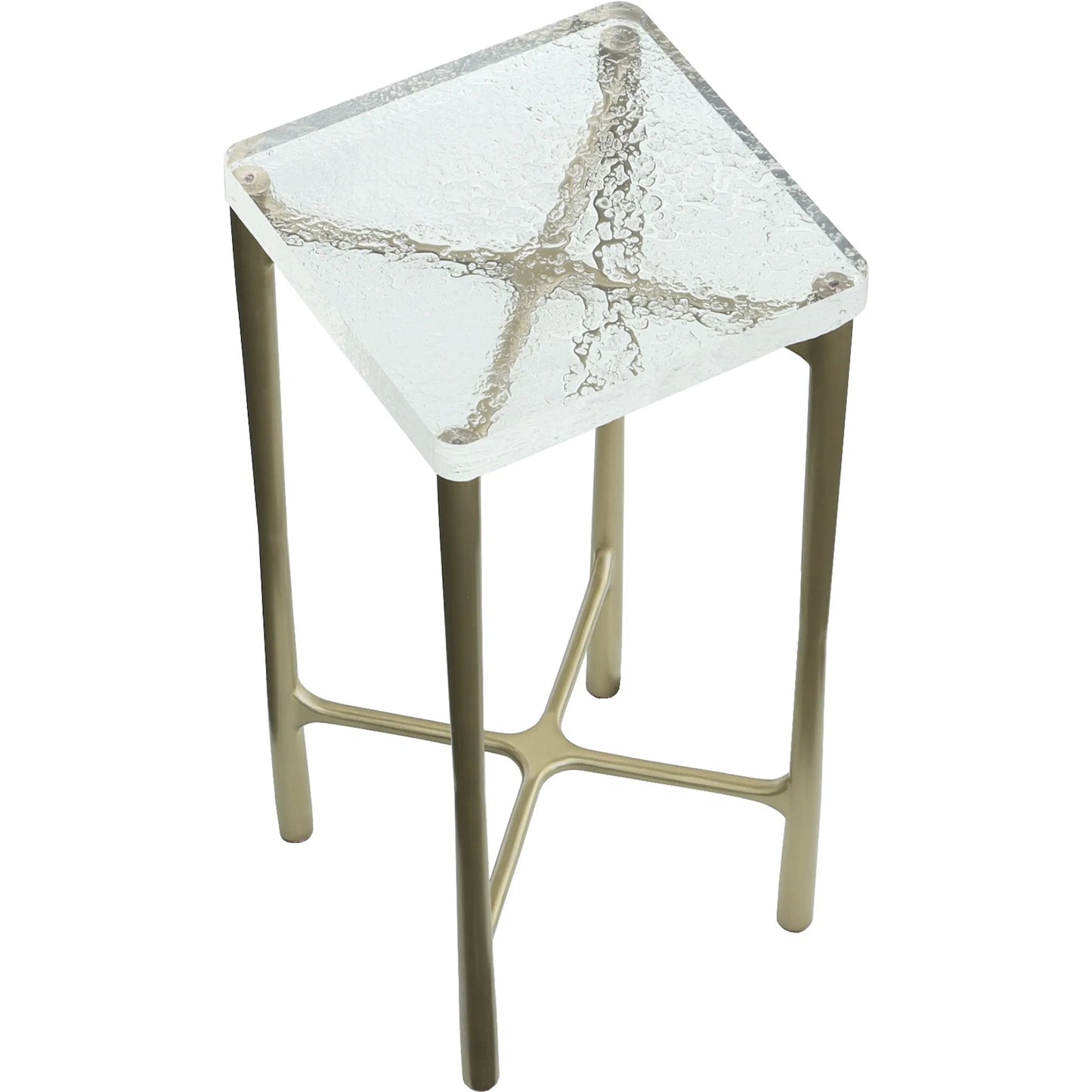 003 SI-2635732 | Additional Silo | Libby Langdon Mangold Drink Table by Fairfield Chair in gold and champagne. Made from glass, stainless steel in a unique style.