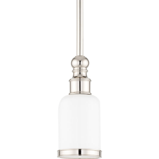 Chatham Contemporary Pendant by Hudson Valley in polished nickel. Made from brass in a transitional style.