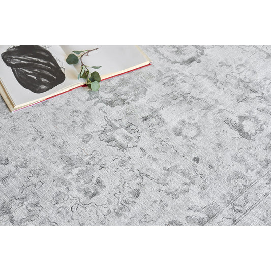 Dorchester 6321 Rug by Exquisite Rugs in ivory, silver. Made from wool, bamboo silk in a unique style.