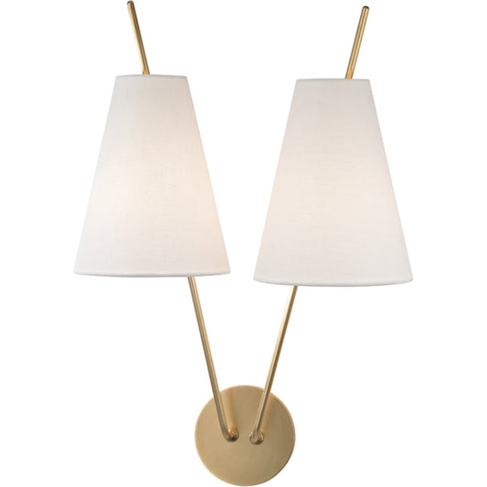 Milan Wall Sconce by Hudson Valley. Made from steel in a modern style.