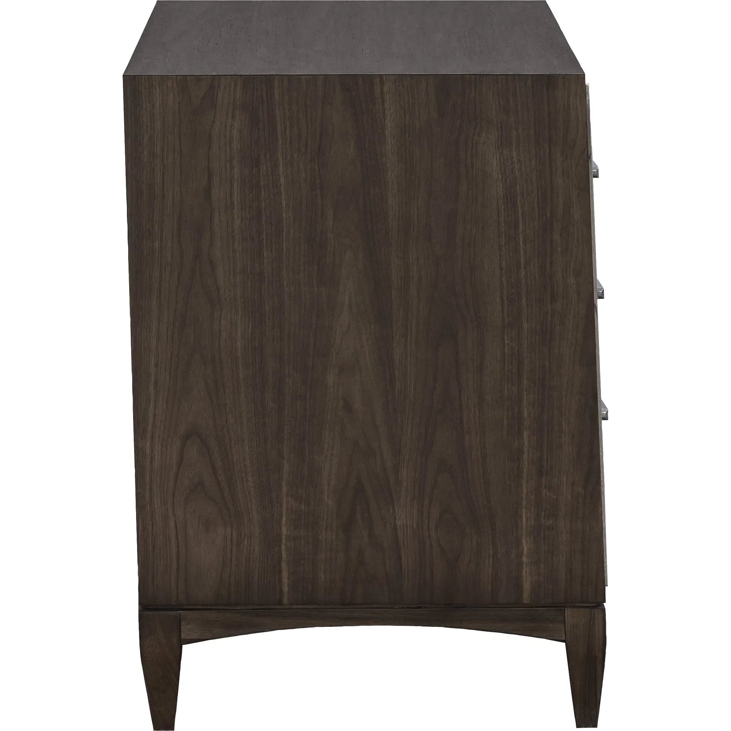 003 SI-2635735 | Additional Silo | Libby Langdon 3-Drawer Farley Nightstand by Fairfield Chair in brown and smoked stone. Made from walnut solids, veneers in a unique style.