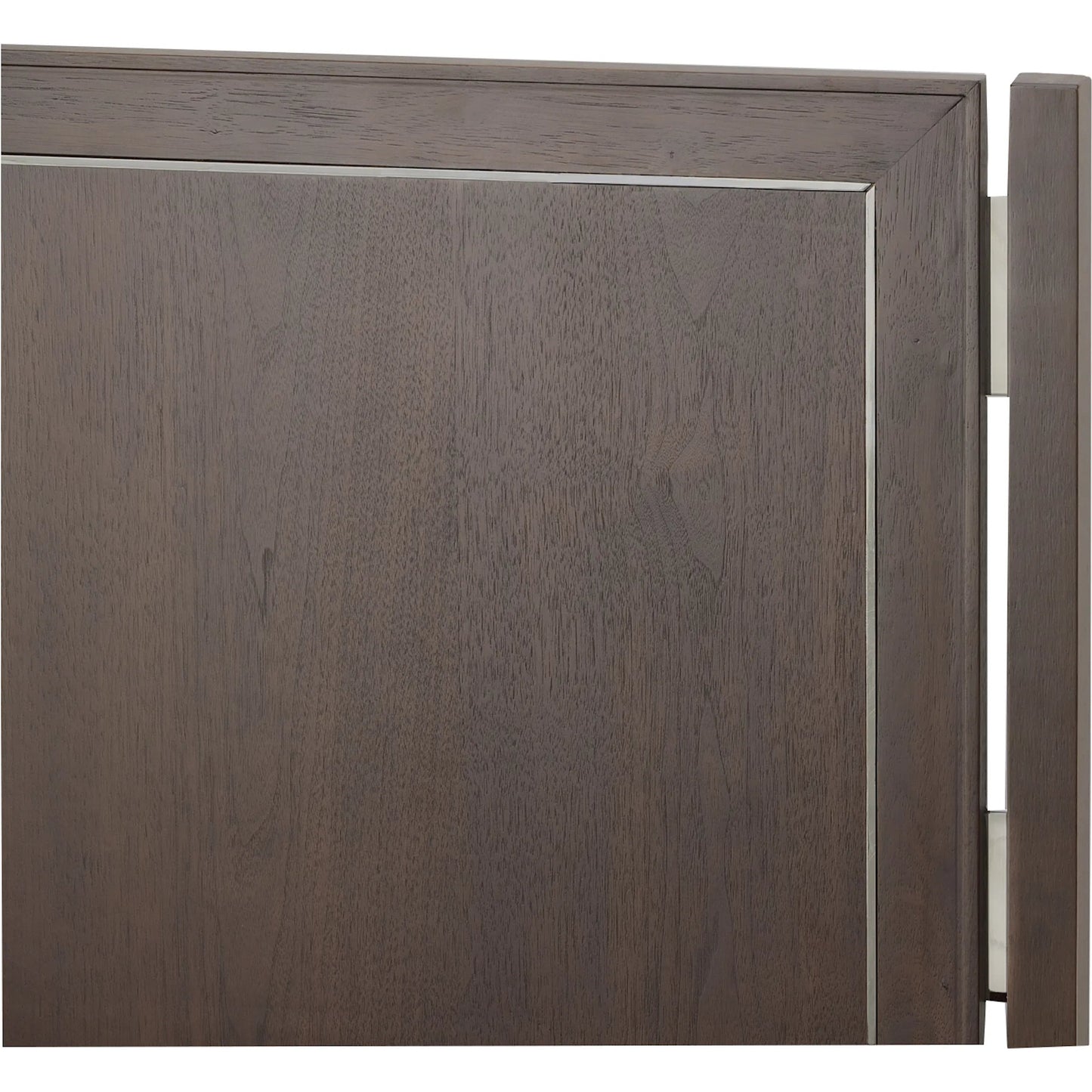 003 SI-2636071 | Closeup | Libby Langdon Farley Bed by Fairfield Chair in brown and smoked stone. Made from walnut solids, veneers in a unique style.