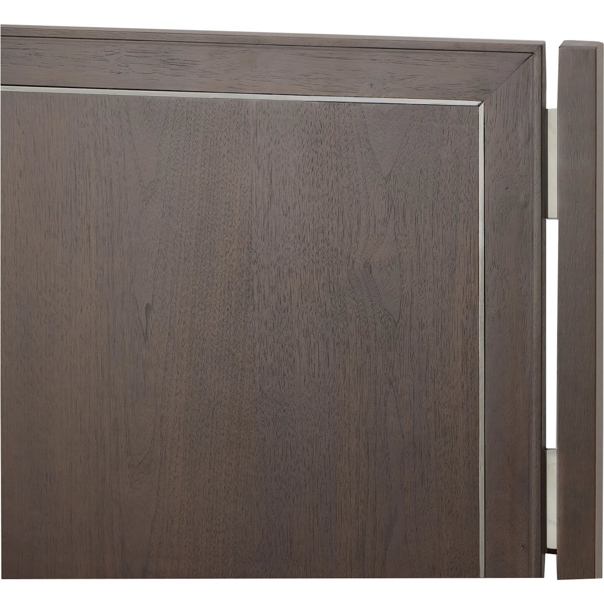 Libby Langdon Farley Bed by Fairfield Chair in brown and smoked stone. Made from walnut solids, veneers in a unique style.