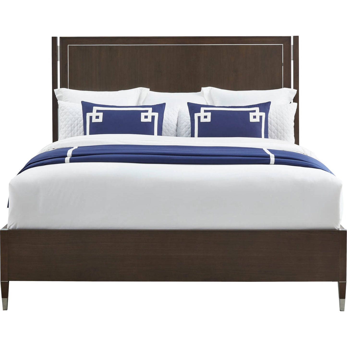 001 SI-2636071 | Additional Silo | Libby Langdon Farley Bed by Fairfield Chair in brown and smoked stone. Made from walnut solids, veneers in a unique style.