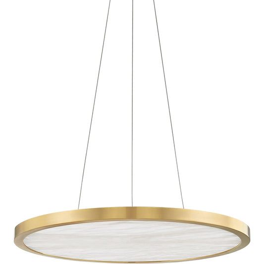 Eastport Chandelier by Hudson Valley. Made from brass in a modern style.