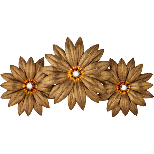 Alithea Wall Sconce by Currey and Company in antique brass. Made from brass in a modern style.