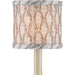 Plume Drum Chandelier Shade by Currey and Company. Made from cotton in a cottage & farmhouse style.