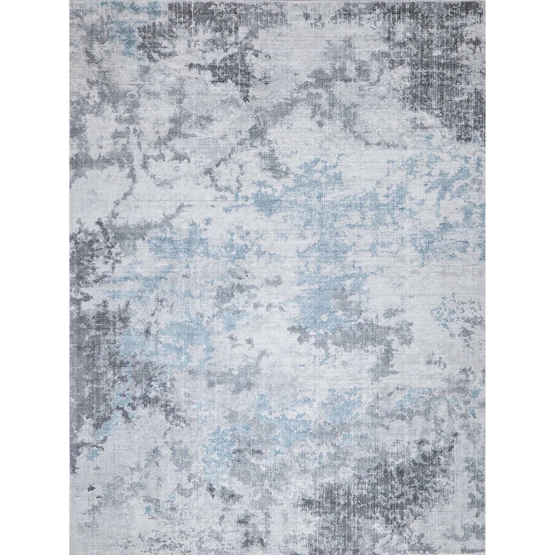 Sky Rug by Exquisite Rugs in gray, blue. Made from wool, bamboo silk in a unique style.
