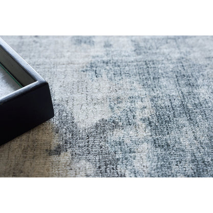 Sky Rug by Exquisite Rugs in gray, blue. Made from wool, bamboo silk in a unique style.